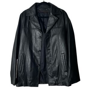 Wilsons Leather Men's Black Genuine Leather Jacket Size Small